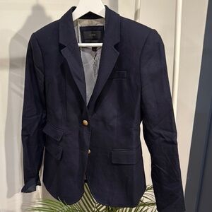 J. Crew Blue Schoolboy Blazer Classic Tailored Design